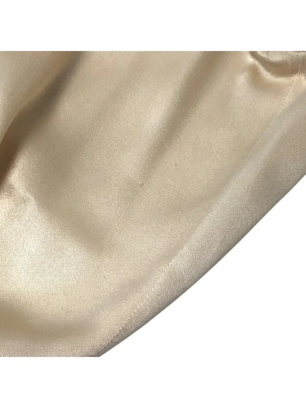 Chanel Blouse Camellia Button Silk White